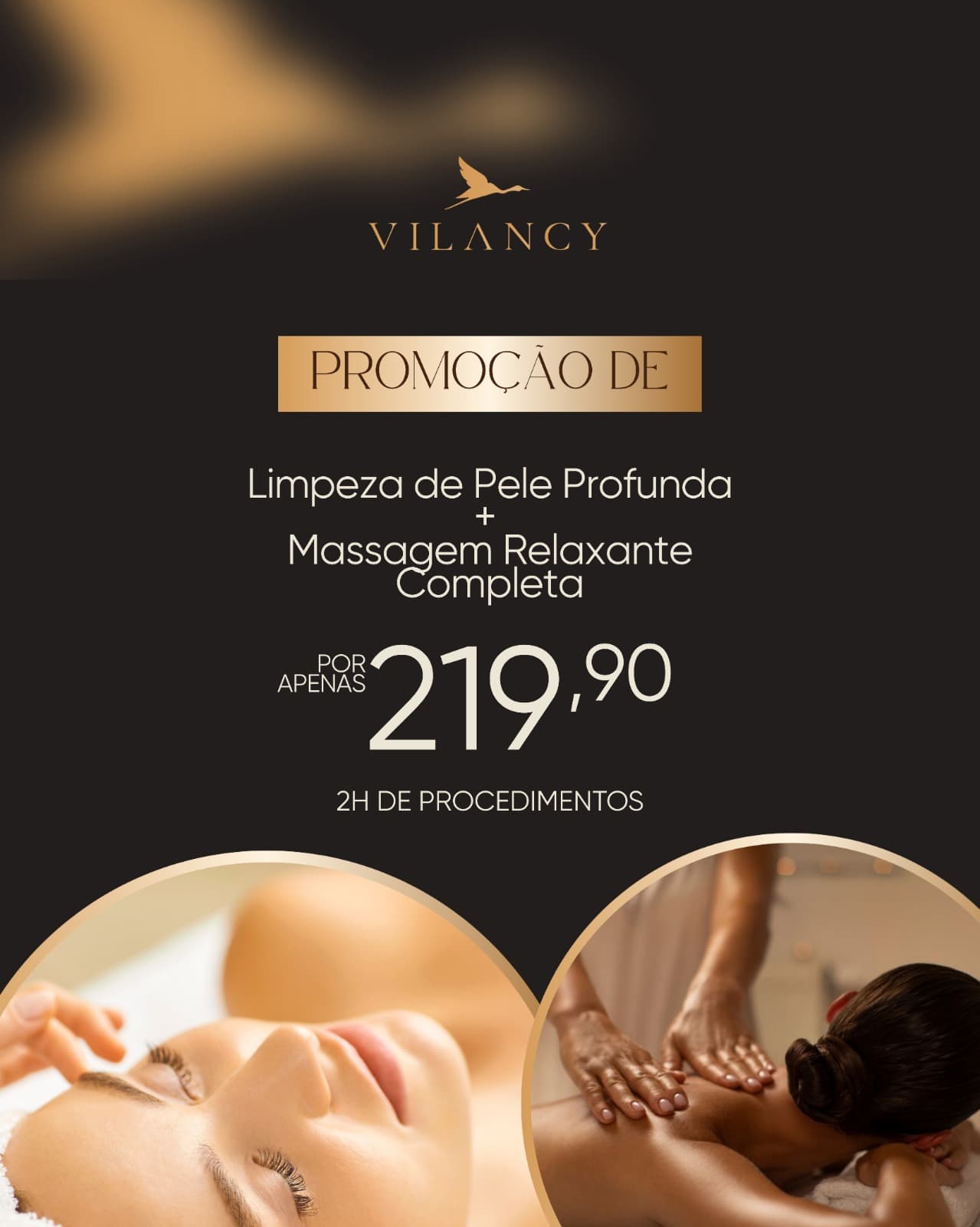 COMBO LIMPEZA DE PELE PROFUNDA + MASSAGEM COMPLETA